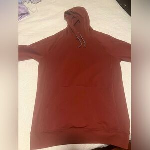 Myles Storm Cotton pullover hoodie in Crimson/Red size large.
